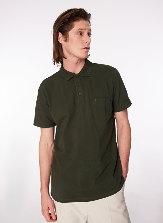 Fabrika Comfort Gri Erkek Polo Yaka Basic Polo T-Shirt CM NOBRO K CEPLI 3