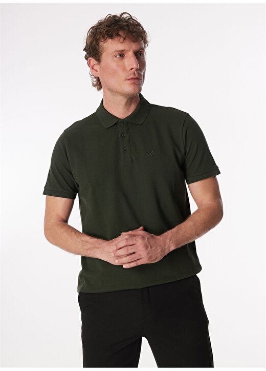 Fabrika Comfort Haki Erkek Polo Yaka Basic Polo T-Shirt CM NOBRO K CEPSIZ 3