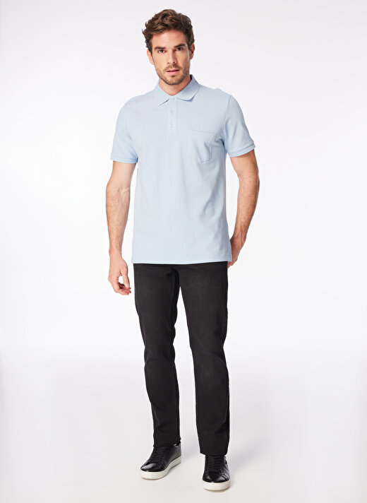 Fabrika Comfort Mavi Erkek Polo T-Shirt 1