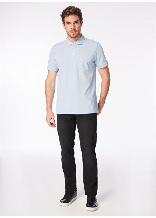 Fabrika Comfort Mavi Erkek Polo T-Shirt 1