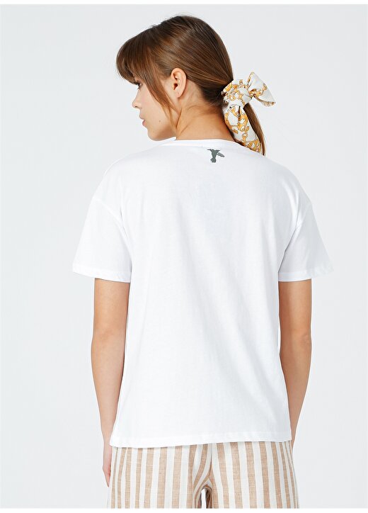 Fabrika Kadın Beyaz T-Shirt 4