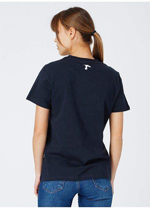 Fabrika Kadın Lacivert Baskılı T-Shirt 4