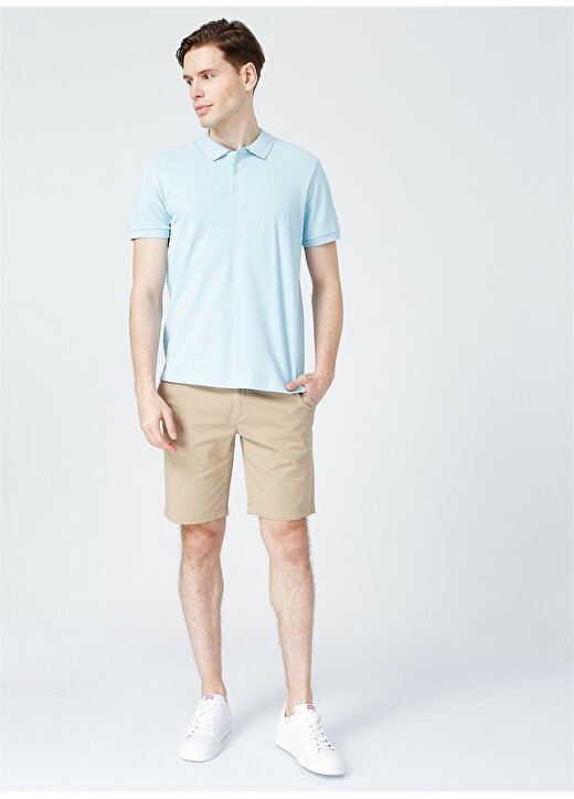 Limon Kısa Kol Basic Düz Erkek Polo T-Shirt 2