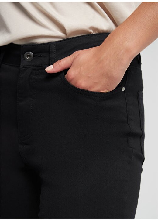 Faik Sönmez Standart Siyah Kadın Pantolon B00044 3