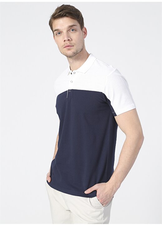Fabrika Basic Düz Lacivert Erkek Polo T-Shirt - FRODO 1