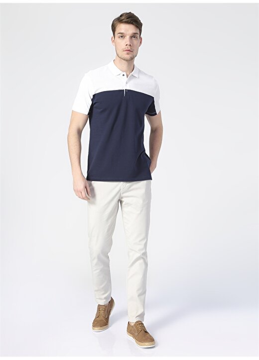 Fabrika Basic Düz Lacivert Erkek Polo T-Shirt - FRODO 2
