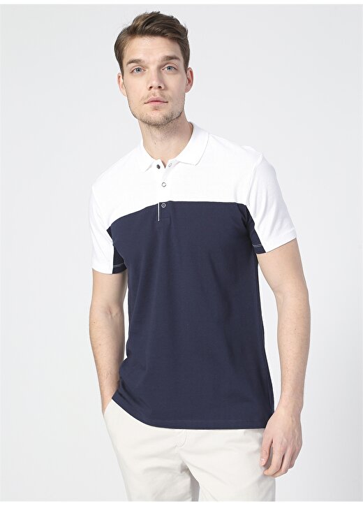 Fabrika Basic Düz Lacivert Erkek Polo T-Shirt - FRODO 3