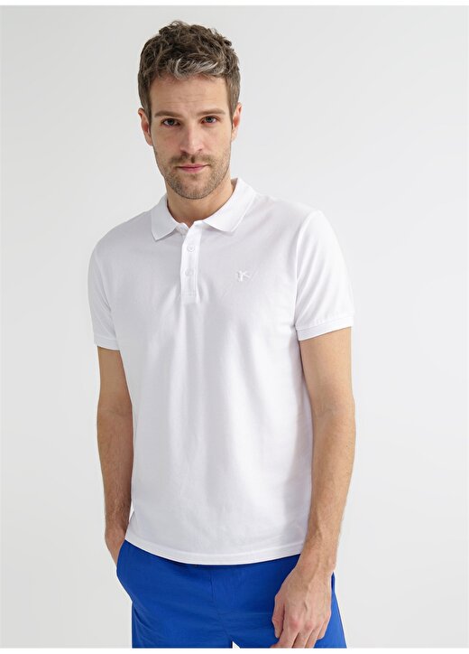 Fabrika Erkek Beyaz Polo T-Shirt 3