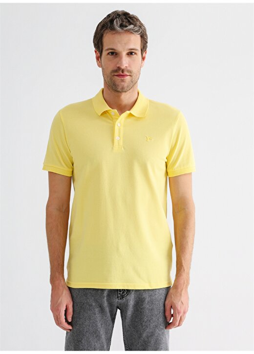 Fabrika Erkek Sarı Polo Yaka T-Shirt 4