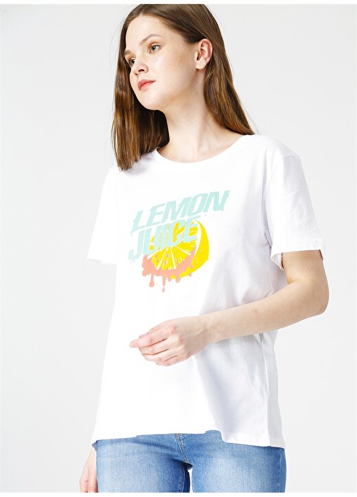 Limon Baskılı Kadın T-Shirt 2