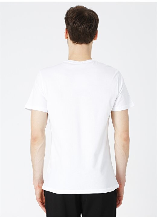 Fabrika Sports Merson Beyaz Bisiklet Yaka Erkek T-Shirt 4