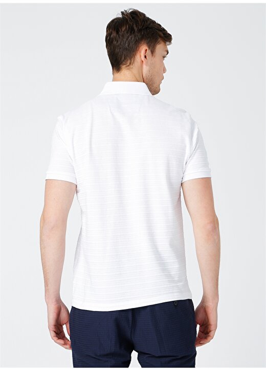 Fabrika Comfort Erkek Beyaz Polo Yaka T-Shirt 3