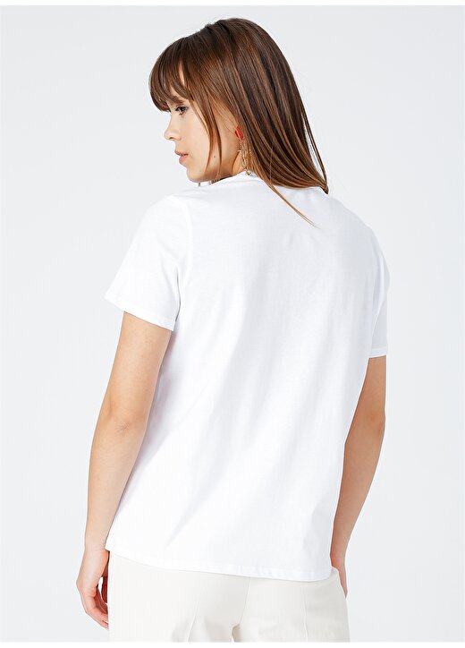 Fabrika Tomris Beyaz Kadın T-Shirt 4