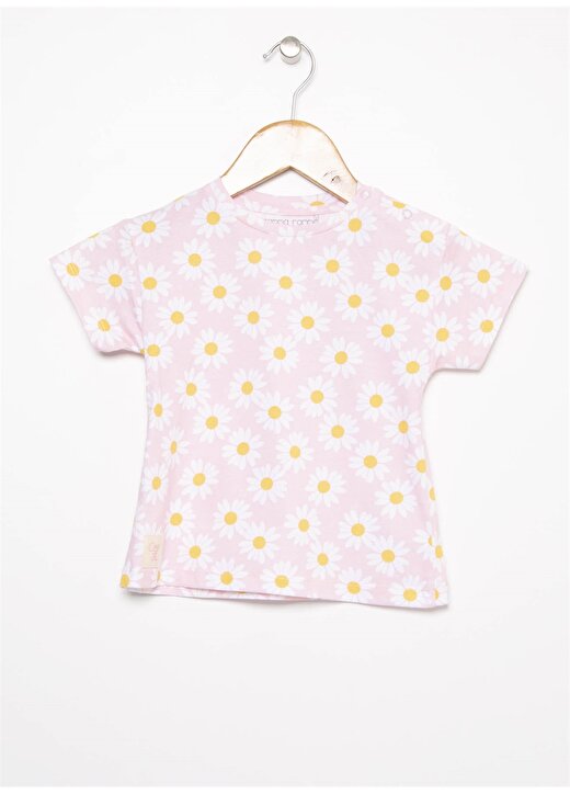 Mammaramma Pembe Çiçekli Kız Çocuk ,T-Shirt 1