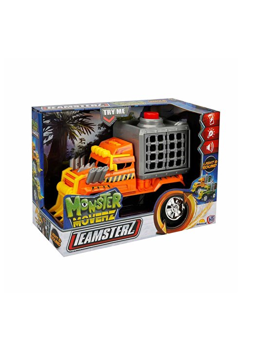 Teamsterz Monster Moverz Dino Escape Sesli Ve Işıklı Motorize Kamyon 27 Cm - Turuncu 2