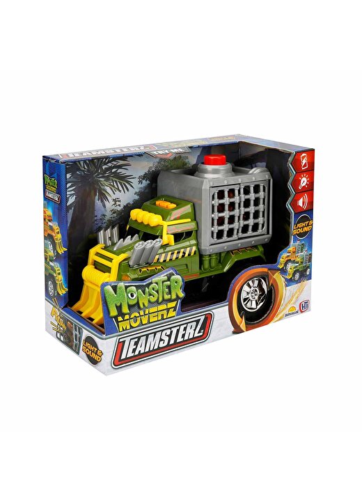 Teamsterz Monster Moverz Dino Escape Sesli Ve Işıklı Motorize Kamyon 27 Cm - Turuncu 3