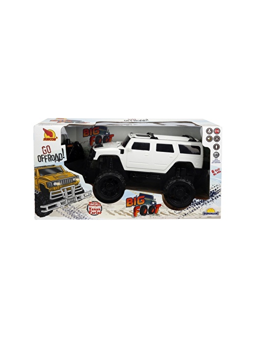 1:14 Uzaktan Kumandalı Big Foot Usb Şarjlı Hummer 34 Cm 3