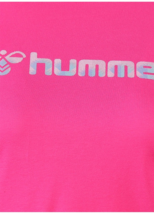 Hummel 3292 Koyu Gri Bisiklet Yaka Kadın Tişört 4