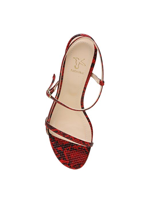 Fabrika Kadın Kırmızı Topuklu Ayakkabı 4
