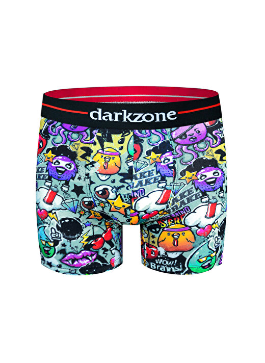 Darkzone Renkli Dijital Baskı Desenli Erkek Boxer 1