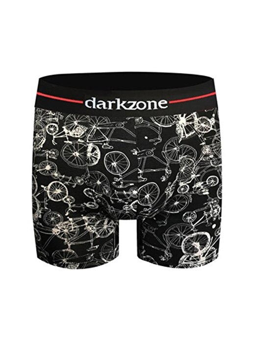 Darkzone Siyah Dijital Baskı Desenli Erkek Boxer 1