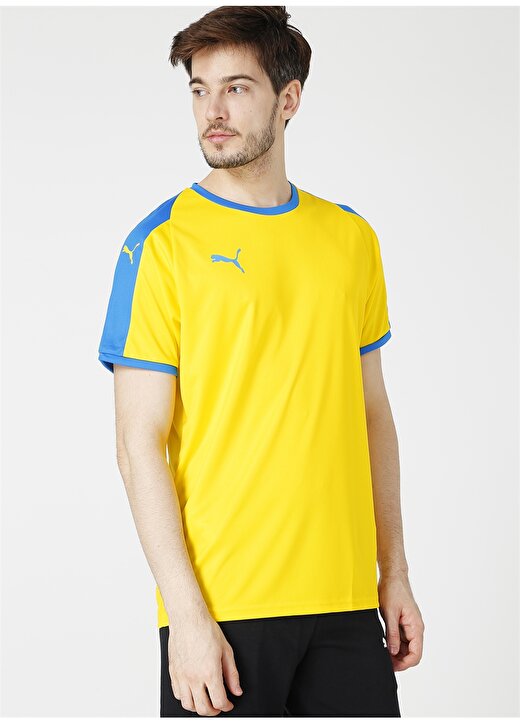 Puma 70341717 Liga Jersey Mavi - Sarı Erkek T-Shirt 3