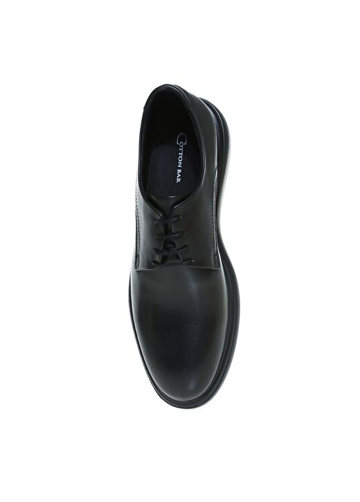 Cotton Bar Siyah Deri Klasik Ayakkabı 4