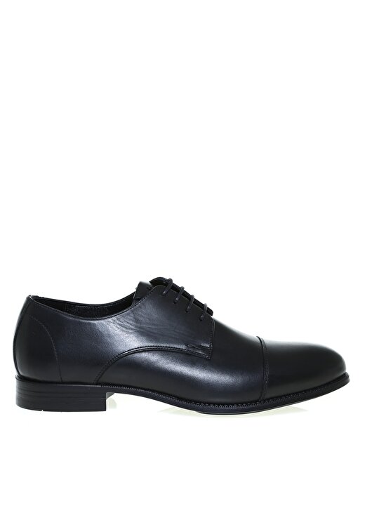 Fabrika Deri Siyah Erkek Klasik Ayakkabı HOPER 1