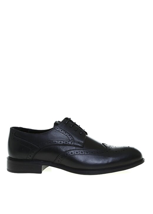 Fabrika Deri Siyah Erkek Klasik Ayakkabı SAEKO 1