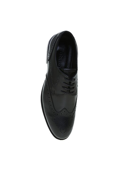 Fabrika Deri Siyah Erkek Klasik Ayakkabı SAEKO 4