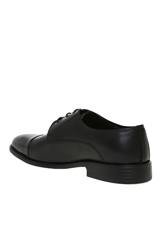 Fabrika Koyu Siyah Erkek Deri Klasik Ayakkabı 2