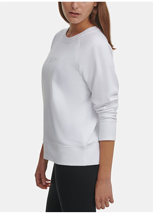 Dkny Jeans Logo Baskılı Beyaz Sweatshirt 4