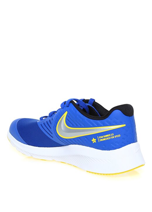 Nike Erkek Çocuk Düz Mavi Bağcıklı Yürüyüş Ayakkabısı 2