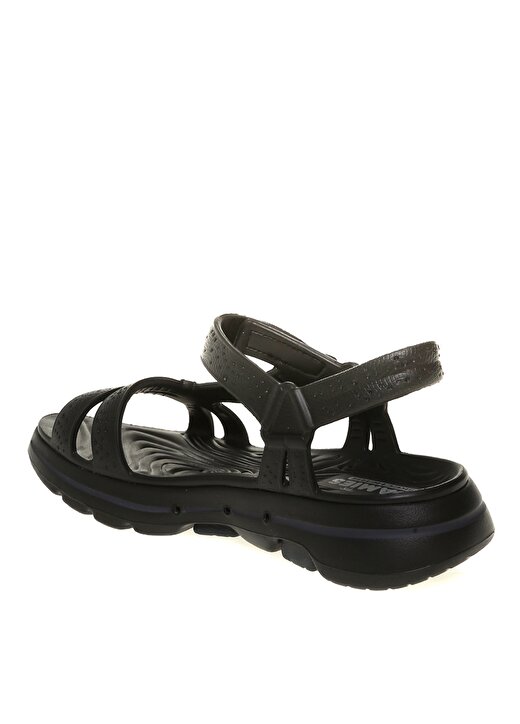Skechers 111101 Bkgy Go Walk 5 Siyah - Gri Kadın Sandalet 2