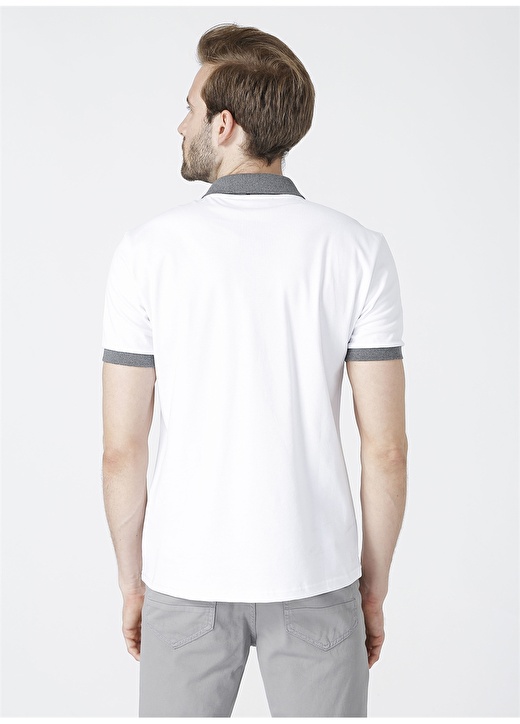 Fabrika Comfort Polo Yaka Beyaz Erkek Polo T-Shirt 3