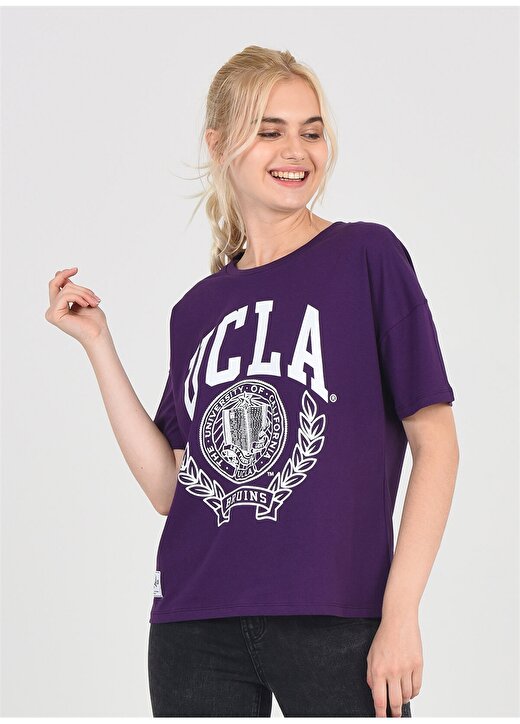 Ucla Avalon Mor Kadın T-Shirt 2