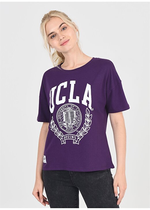 Ucla Avalon Mor Kadın T-Shirt 4