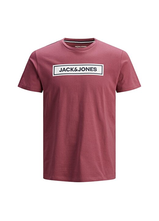 Jack & Jones Bisiklet Yaka Kısa Kol Baskılı Regular Fit Kırmızı Erkek T-Shirt 1