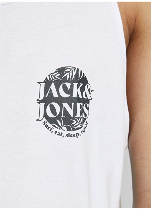 Jack & Jones Baskılı Beyaz Erkek Atlet 2