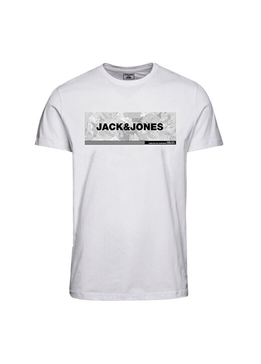 Jack & Jones Erkek Beyaz T-Shirt 1