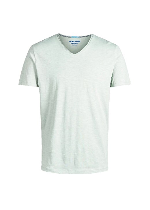 Jack & Jones Erkek Beyaz V Yaka T-Shirt 1
