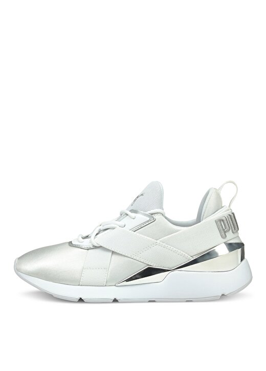 Puma 37513102 Muse X3 Metallic Beyaz Kadın Lifestyle Ayakkabı 4