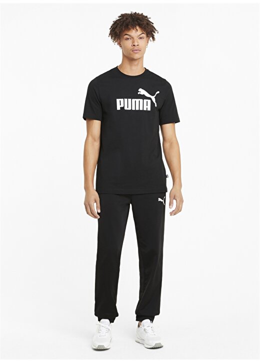 Puma Siyah Baskılı Erkek T-Shirt 2