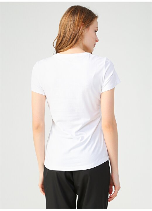 Puma 58240702 ESS+ Metallic Tee Beyaz Kadın T-Shirt 4