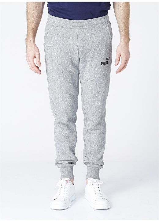 Puma 85242903 Essentials+ Sllim Pants Gri Erkek Eşofman Altı 2