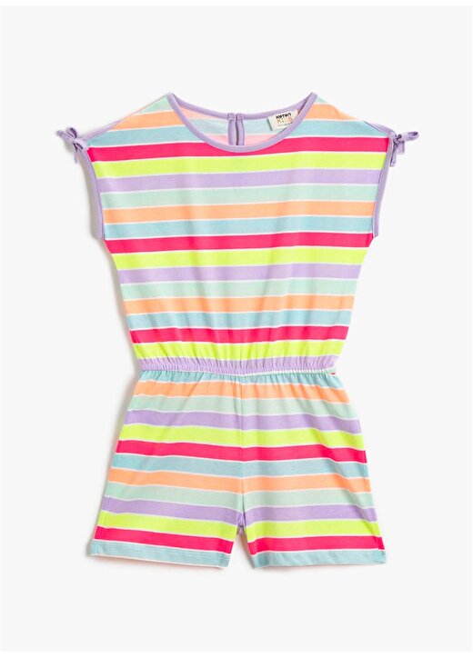 Koton Kısa Kollu Çok Renkli Kız Çocuk Elbise 1