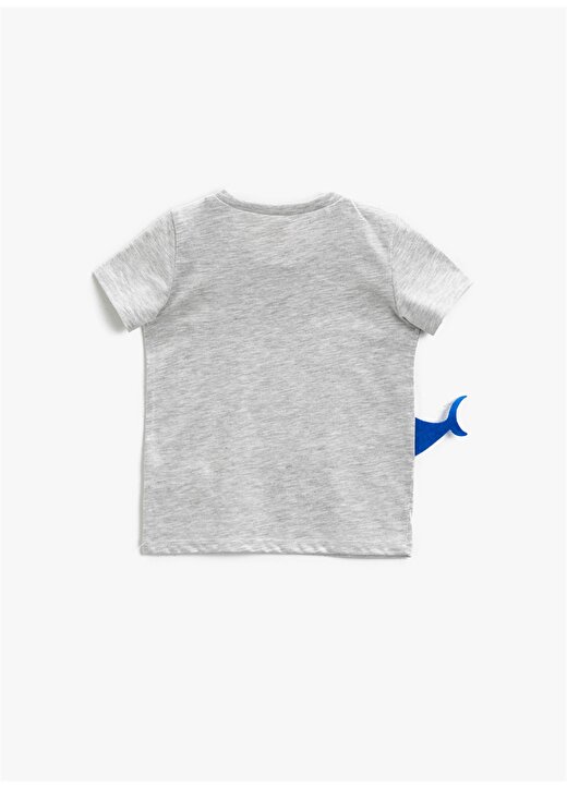 Koton Baskılı Kar Melanj Bebek T-Shirt 1YMB18825OK 2