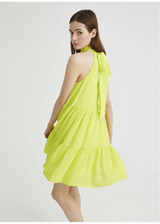 Koton Neon Sarı Kadın Elbise 1