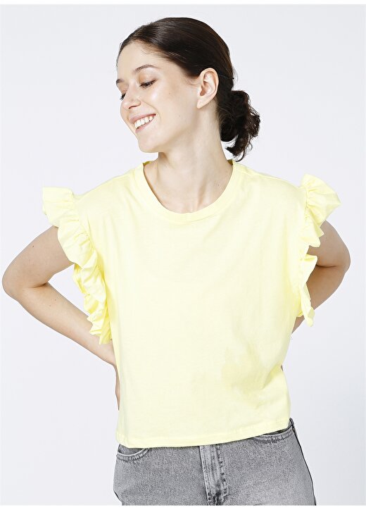 Koton Sarı Kadın T-Shirt 1
