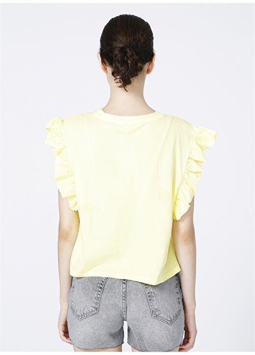 Koton Sarı Kadın T-Shirt 4